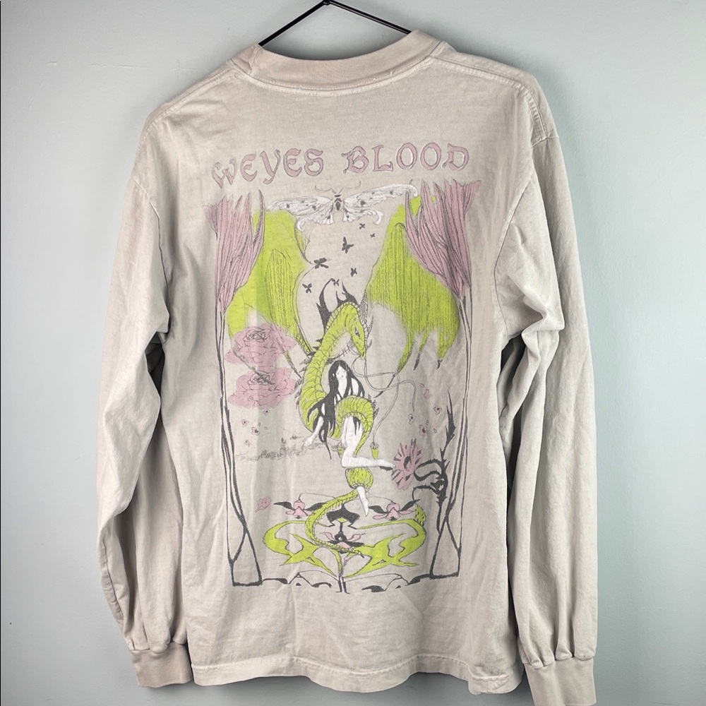 Weyes Blood Dragon Long Sleeve T-Shirt Graphic Tee Size S - Picture 7 of 10